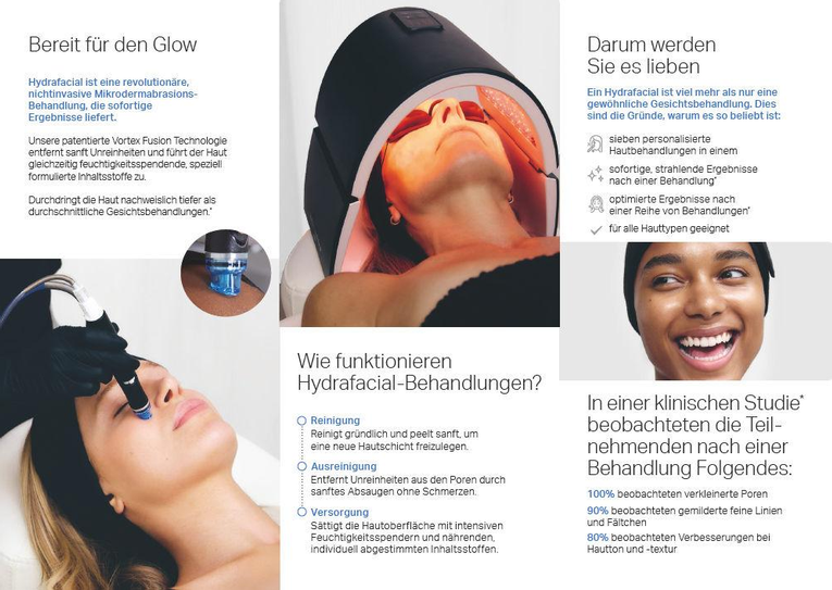 Hydrafacial Tri-fold Broschüre (50 STK.)